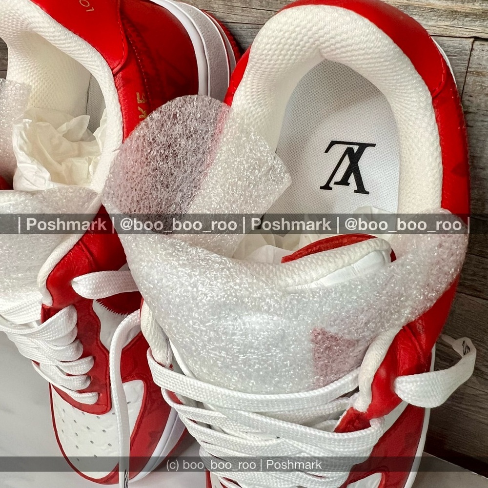 NWT 🆕 Nike Air Force 1 Louis Vuitton Low Sneakers, by Virgil Abloh, Sp/Su2022 - Picture 8 of 15